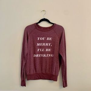 Wild fox Christmas drinking sweater